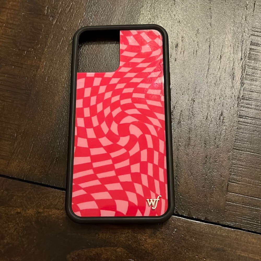 Wildflower crazy pink checkers iPhone 12 Pro Max